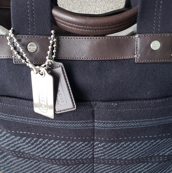 Coach Leather and Fabric Utility Tote - Picture 2 of 3